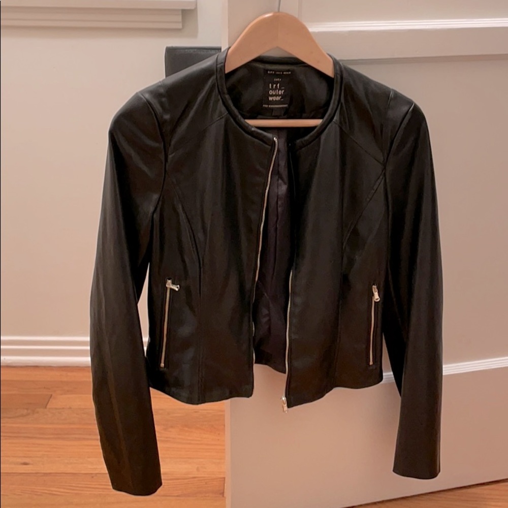 Zara faux leather jacket. Size Small.